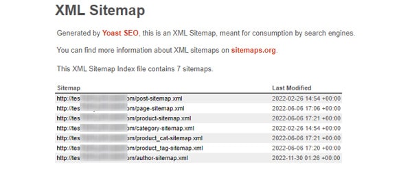 XML Sitemap WordPress