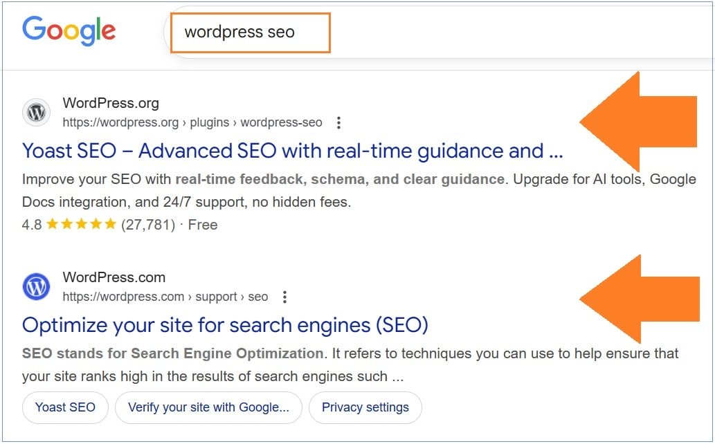 search intent analysis on SERPs